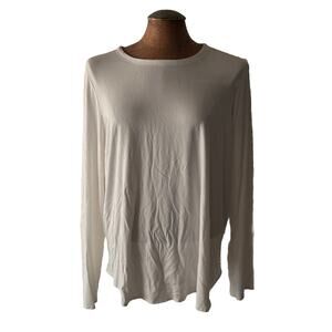 Eileen Fisher Shirt Size XL Crew Neck Long Sleeve Stretch Jersey Closet Basic